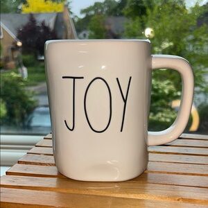 Rae Dunn White Joy Mug Minimalist‎ Design